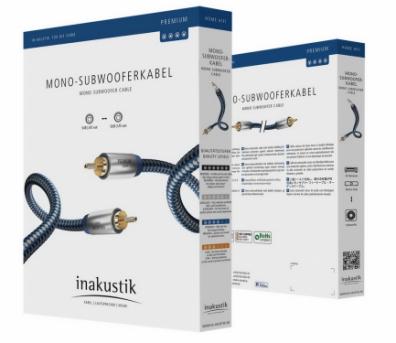 Сабвуферный кабель Inakustik Premium Mono Sub Cable 2.0