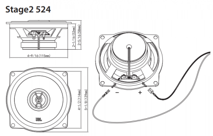 Автоакустика JBL Stage2 524