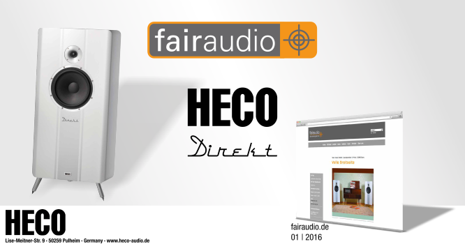 Немецкое издательство Fairaudio тестирует Heco Direkt