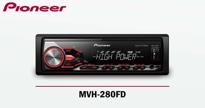 Обзор автомагнитолы Pioneer MVH-280FD